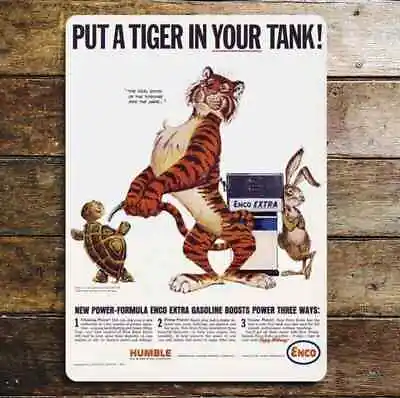 £5.95 • Buy Vintage Metal Signs Esso Tiger Tank Garage Bar Kitchen Retro Wall Home Plaques.
