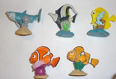 5 Disney Pixar Finding Nemo 2  PVC Toy Figures Bruce Marlin Gil Bubbles • $14.95