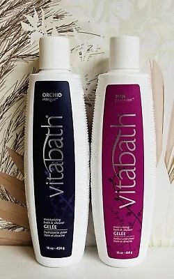 Vitabath ~ Orchid Intrigue & Plus Moisturizing Gelee/ Shower Gel 16 Oz Each • $29.99