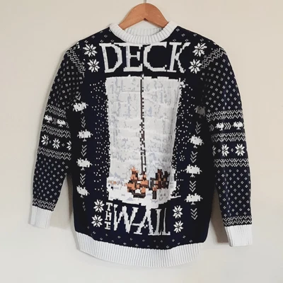 $16.99 • Buy Game Of Thrones Sweater Men's Small  Deck The Wall  - HBO House Of Dragon Cotton
