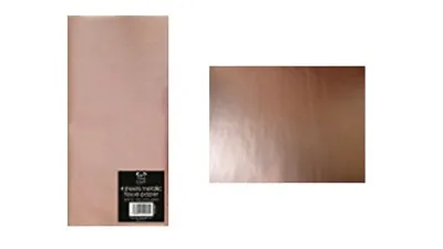 CRAFT TISSUE PAPER 4 Sheets 70cm*50cm ROSE GOLD GOLDEN WRAPPING • £1.39