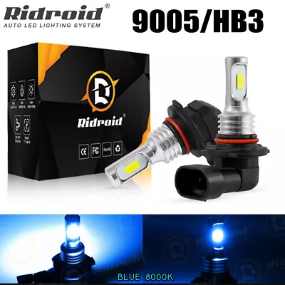 2x 9005 HB3 LED Headlight Super Bright Bulbs Kit Blue 8000K 8000LM High/Low Beam • $11.99