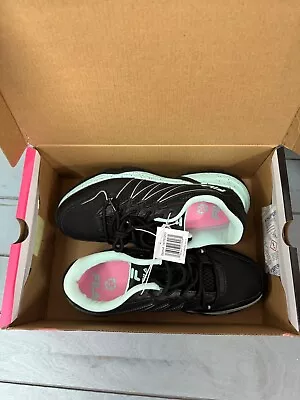 Fila Size 6 M QUADRIX Black / Aqua Trail Sneakers New Women's Shoes • $9.99