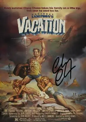 NATIONAL LAMPOONS : VACATION SIGNED PHOTO POSTER 12  X 8  Chevy Chase • £9.99