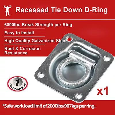 Heavy Duty Recessed Tie Down D Ring Lashing Ring Anchor Point Trailer Truck 1PC • $15