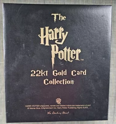 VERY RARE HARRY POTTER DANBURY MINT 22kt GOLD CARDS 60 CARDS ***COMPLETE SET*** • $649.99