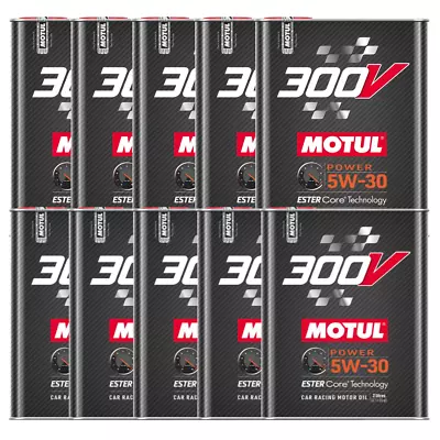 Motul 300V Competition 5W30 100% Synthetic Engine Racing Oil 110814 2L 10 Pack • $339.63