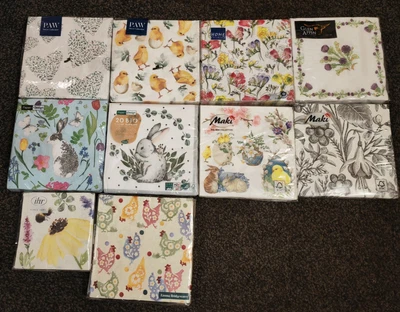 £6.50 • Buy Various Napkins For Decoupage, Easter, Bee, Floral, Emma Bridgewater