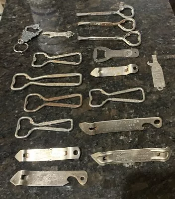 Lot Of 17 Vintage Advertising Bottle Can Openers • $15.99