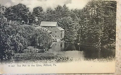 Antique Rotograph Postcard Milford Pennsylvania ~ The Mill In The Glen • $4.85