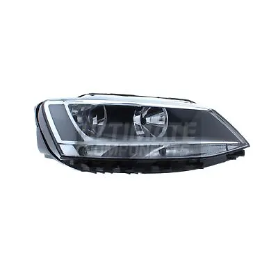 VW Jetta Headlight Mk2 Saloon 2011-2014 Black Inner Headlamp Drivers Side Right • $154.08
