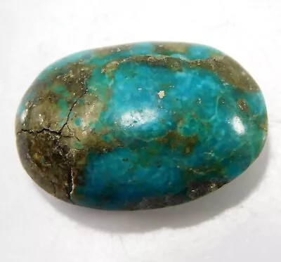 CERTIFIED 25.80 Ct Natural Arizona Morenci Blue Turquoise Oval Loose Gemstone • $2