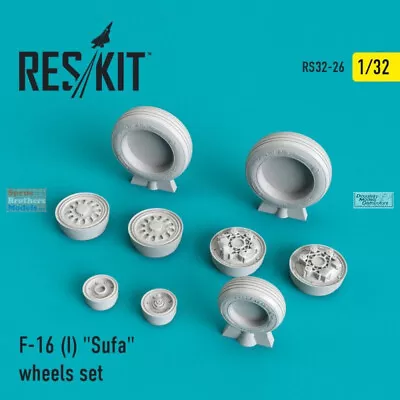 RESRS320026 1:32 ResKit F-16I Sufa Wheels Set • $19.29