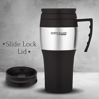 Thermos Flask Insulated Travel Mug Warm Hot Tea Coffee Drink Outdoor Thermal Cup • £9.89