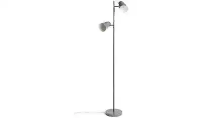 Habitat Iras Double Head 153cm Tall Floor Lamp (Dent) - Grey 9404779 R • £37.99
