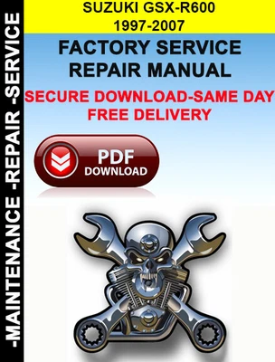 $5.95 • Buy Suzuki Gsx-r600 Repair Service Manual 1997-2007