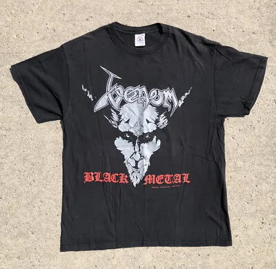 Vintage 1996 Venom Black Metal T Shirt L Bathory Mayhem Hellhammer Celtic Frost • $150