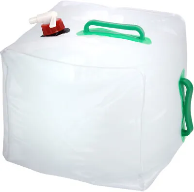 Collapsible Water Container With Spigot 5 Gallon Camping Water Storage Jug • $13.99