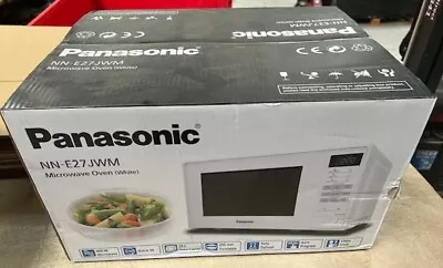 New Panasonic NN-E27JWMBPQ Compact Solo Microwave Oven 20L 800W White • £100
