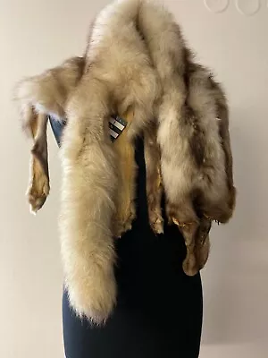 Vintage White Fox Stole From The 1950s-1960s Real Fur Wrap For A Glamorous Look • $162.43