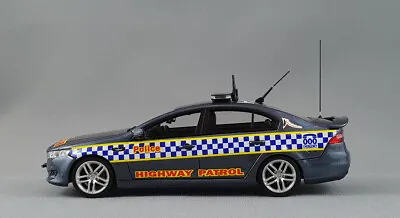 1:43 Victoria Police Highway Patrol Unit 2016 Ford Falcon XR6 Turbo AERO BLUE • $139.50