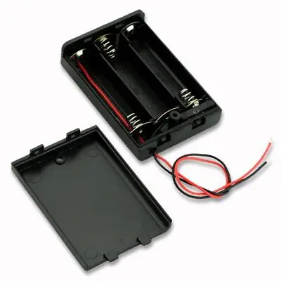 2x 3-AA Slots Battery Spring Clip 4.5V Holder Case Plastic With On/Off Switch • $6.95