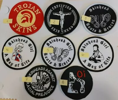 £3.20 • Buy Skinhead Boots Braces Mod SKA Trojan Patches Skinhead Girl A Way Of Life Oi! 