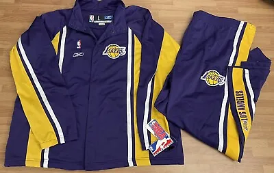 Vintage Reebok Los Angeles Warm Up Suit New With Tags Size Large Kobe Era Grail • $279