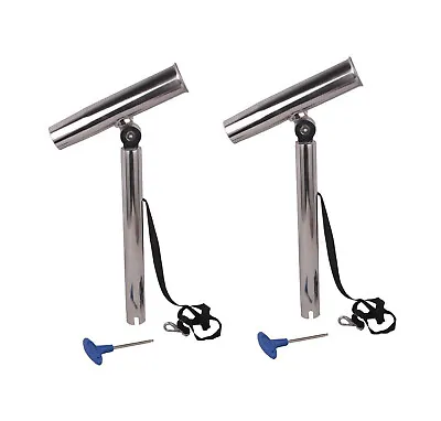 2X Outrigger Rod Pod Detachable Marine  Fishing Rod Holder Boat Stainless Steel  • $85.40