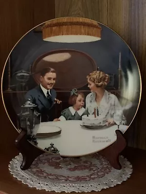 “The Birthday Wish” Norman Rockwell Light Campaign Series Plate #6 Edwin Knowles • $1.99