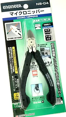 ENGINEER NS-04 Side Cutting Pliers - High Carbon Steel Jaws (Made In Japan) • $27.48