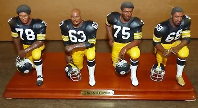 🌺 Vintage 2001 Danbury Mint Pittsburgh Steelers Steel Curtain Figurine Statue • $279.99