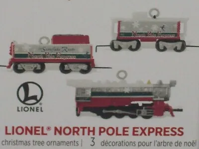 Hallmark 2014 Lionel North Pole Express - Lionel Trains - Mini Set Of 3 - NIB • $14.07