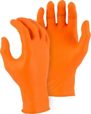 ORANGE MECHANICS GLOVES NITRILE SUPER TOUGH DISPOSABLE LargeX LargeTattooist • £1.99