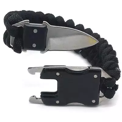 Paracord Wristband Survival Bracelet Multi Use For Hiking • $18.17