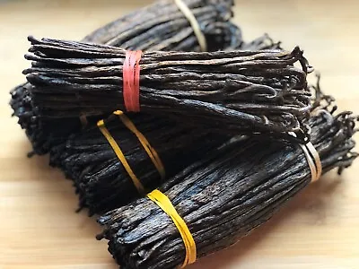 5 Madagascar Extract Grade Bourbon Vanilla Beans ~5  • $9.49