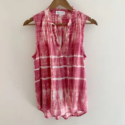 Bella Dahl Top Size XS Tie Dye Sleeveless Top Pink • $39.99