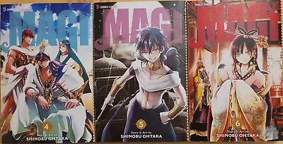 Magi The Labyrinth Of Magic 4 5 6 Manga Lot Of 3 English Viz Media Shonen Sunday • $85