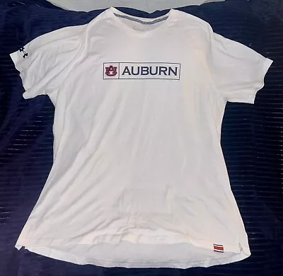 Under Armour AUBURN FOOTBALL Team Issued Workout Practice Shirt Size XL Ex Large • $20