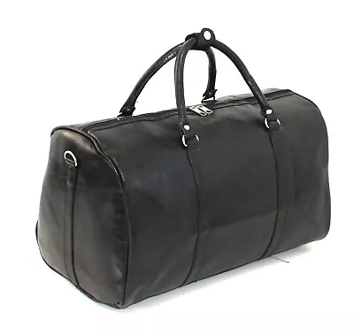 Mens Large Faux Leather Holdall Luggage Weekend Duffel Travel Overnight Gym Bag  • £18.99