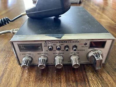 Vintage Cobra 25 LTD Classic 40 Channel CB Radio W/Mic • $25