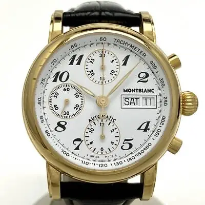 MONT BLANC 7001 Meisterstitch Chronograph Day Date Automatic Winding Watch Used • $1630.41