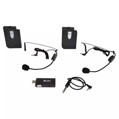 QTX U-MIC USB Dual Neckband UHF Wireless System (CH70) • £36