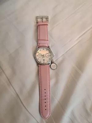 D&G Time Dolce & Gabbana Ladies Watch Pink Leather Strap Excellent Condition • £40