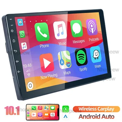 10.1  Android 10 Carplay Car Stereo GPS Navi WiFi Bluetooth MP5 Player FM Radio • £54.99