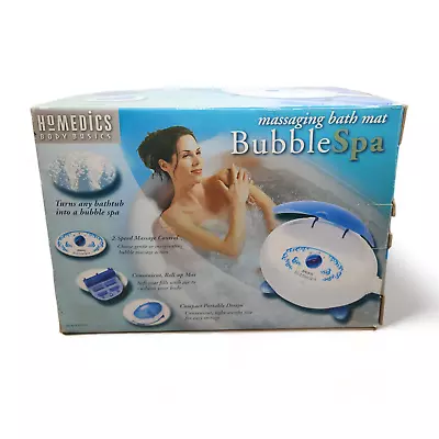 Homedics Body Basics Bubble Spa Massaging Bath Mat 2 Speed Control Model BMAT-4 • $54.95