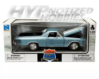 New Ray 1:24 1970 Chevrolet El Camino Ss Die-cast Blue 71883 • $18.70