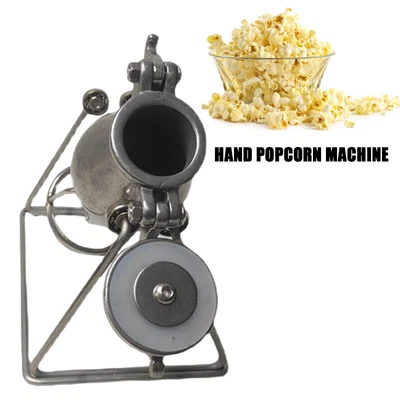 £67.19 • Buy Open Firing Popcorn Puffing Machine Stainless Steel Popper Hand Popcorn Machine