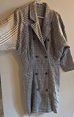 Vintage Houndstooth Dress Size 14 • $20