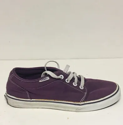 Vans Off The Wall Classic Canvas Low Top Shoe Purple Womens 7.5 Mens 6 TB4R • $18.95